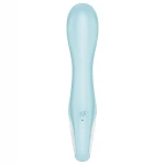 Satisfyer Air Pump Vibrator 5 - app-vezérelt pumpás vibrátor (kék)