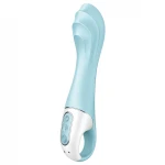 Satisfyer Air Pump Vibrator 5 - app-vezérelt pumpás vibrátor (kék)