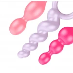 Satisfyer Booty Call - színes anál plug szett (3 részes)