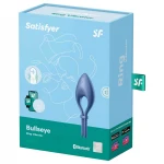 Satisfyer Bullseye - App-vezérelt vibrációs péniszgyűrű (kék)