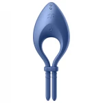 Satisfyer Bullseye - App-vezérelt vibrációs péniszgyűrű (kék)