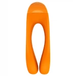 Satisfyer Candy Cane - akkus, vízálló kétágú vibrátor (narancs)