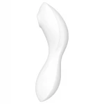 Satisfyer Curvy Trinity 5+ - App-vezérelt 2in1 vibrátor (fehér)