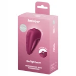 Satisfyer Delighterrr - gördülőgolyós csiklóvibrátor, csiklóizgató (piros)