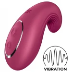 Satisfyer Dipping Delight - akkus csikló vibrátor, csiklóizgató (piros)