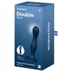 Satisfyer Double Ball-R - súlyozott dildó (kék)