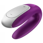 Satisfyer Double Fun - app-vezérelt párvibrátor (lila)