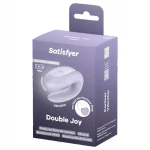 Satisfyer Double Joy - vízálló párvibrátor (lila)