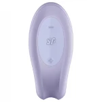 Satisfyer Double Joy - vízálló párvibrátor (lila)
