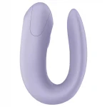Satisfyer Double Joy - vízálló párvibrátor (lila)
