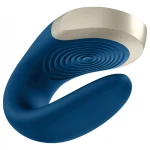 Satisfyer Double Love - app-vezérelt párvibrátor (kék)