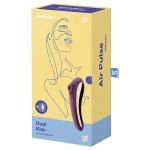Satisfyer Dual Kiss - 2in1, hüvelyi és csikló vibrátor, csiklóizgató (lila)