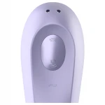 Satisfyer Dual Pleasure - app-vezérelt léghullámos csiklóizgató vibrátor (lila)