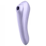 Satisfyer Dual Pleasure - app-vezérelt léghullámos csiklóizgató vibrátor (lila)
