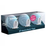 Satisfyer Egg Savage - tojás maszturbátor szett férfiaknak (3 db)