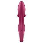 Satisfyer Embrace Me - akkus, csiklókaros vibrátor (piros)