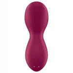 Satisfyer Exciterrr - forgó gyöngyös csikló vibrátor, csiklóizgató (piros)