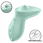 Satisfyer Exciterrr - forgó gyöngyös csikló vibrátor, csiklóizgató (zöld)