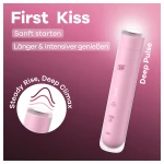 Satisfyer First Kiss - léghullámos csiklóizgató (pink)