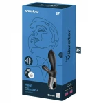 Satisfyer Heat Climax+ - app-vezérelt melegítő anál vibrátor (fekete)