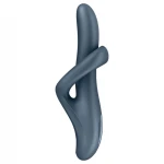 Satisfyer Heat Flex 4 - melegítő csiklókaros vibrátor (szürke)