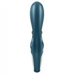 Satisfyer Hug Me - app-vezérelt nyuszis csiklókaros vibrátor (kék)