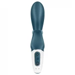 Satisfyer Hug Me - app-vezérelt nyuszis csiklókaros vibrátor (kék)
