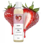 Satisfyer - ízesített masszázsolaj - eper (250 ml)