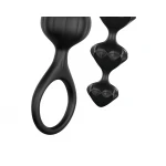 Satisfyer Love Beads - gyöngyös anál dildó szett (fekete)