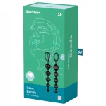 Satisfyer Love Beads - gyöngyös anál dildó szett (fekete)