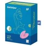 Satisfyer Love Riot - akkus, vízálló ujjvibrátor (pink)