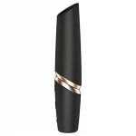 Satisfyer Perfect Kiss - rúzs vibrátor (fekete)