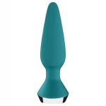 Satisfyer Plug-ilicious 1 - app-vezérelt anál vibrátor plug (zöld)