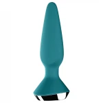 Satisfyer Plug-ilicious 1 - app-vezérelt anál vibrátor plug (zöld)