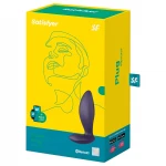 Satisfyer Power Plug - app-vezérelt anál vibrátor (lila)