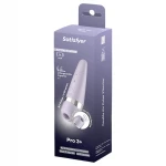 Satisfyer Pro 3+ Battery - léghullámos csiklóizgató vibrátor (lila)