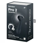 Satisfyer Pro2 Gen3 - App-vezérelt léghullámos csiklóizgató (sötét szürke)