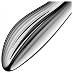 Satisfyer Pure Gravity 1 - bordázott acéldildó (ezüst)