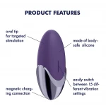 Satisfyer Purple Pleasure - akkus csikló vibrátor, csiklóizgató (lila)