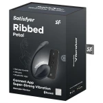 Satisfyer Ribbed Petal - hordható rádiós vibrotojás (fekete)