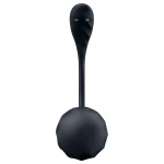 Satisfyer Ribbed Petal - hordható rádiós vibrotojás (fekete)