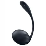 Satisfyer Ribbed Petal - hordható rádiós vibrotojás (fekete)