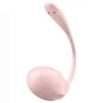 Satisfyer Ribbed Petal - hordható rádiós vibrotojás (pink)