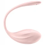 Satisfyer Ribbed Petal - hordható rádiós vibrotojás (pink)