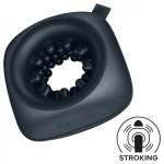 Satisfyer Ring Stroker - akkus, vibrációs maszturbátor (fekete)