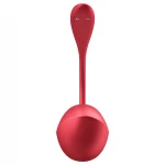Satisfyer Shiny Petal - hordható rádiós vibrotojás (piros)