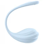 Satisfyer Smooth Petal - hordható app-vezérelt vibrotojás (kék)
