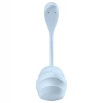 Satisfyer Smooth Petal - hordható app-vezérelt vibrotojás (kék)