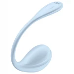 Satisfyer Smooth Petal - hordható app-vezérelt vibrotojás (kék)