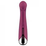 Satisfyer Spinning G-Spot 1 - forgó fejes G-pont vibrátor (piros)